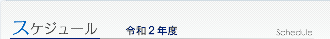 スケジュール スケジュール